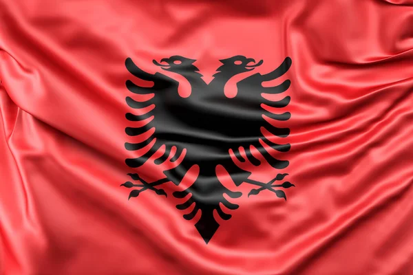 알바니아의 깃발이다 — 스톡 사진