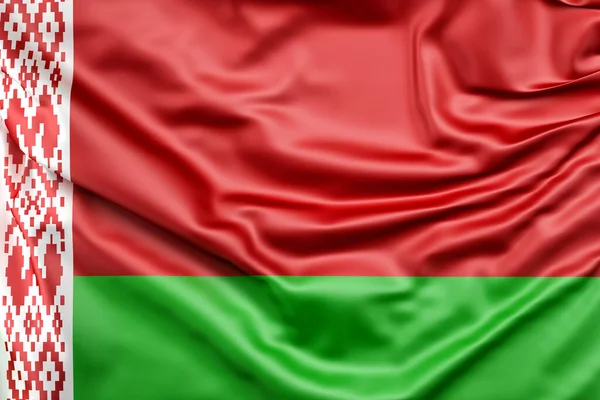 Fehéroroszország Felborzolt Zászlója Renderelés — Stock Fotó