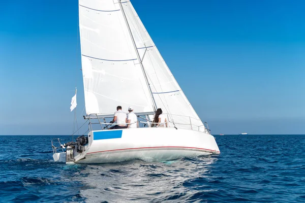 Crew Yacht Sailing Yacht Race Regatta Yachting Sport — Stock Photo, Image