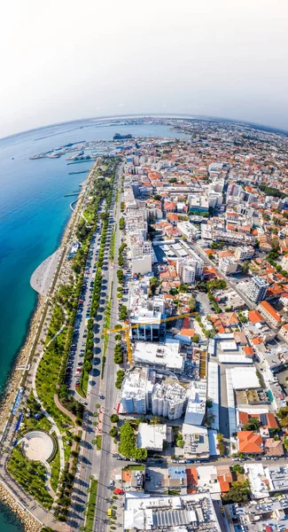 Vista Aérea Molos Promenade Limassol Chipre — Fotografia de Stock