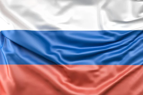 러시아의 깃발을 휘감았다 렌더링 — 스톡 사진