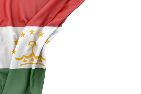 바탕에는 타지키스탄의 국기가 렌더링 고립됨 — 스톡 사진
