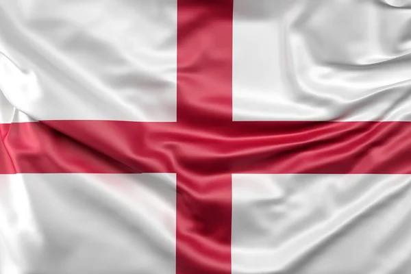 イングランドの旗を破った 3Dレンダリング — ストック写真