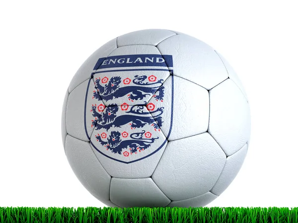 Fotboll Med Football Association Logotypen Återgivning — Stockfoto
