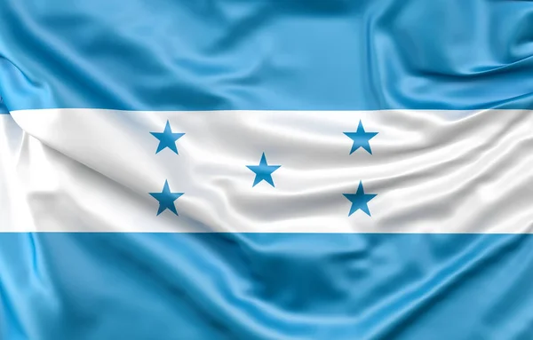 Honduras Bayrağı Dalgalandı Hazırlama — Stok fotoğraf