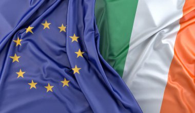 Avrupa Birliği ve İrlanda Cumhuriyeti 'nin bayrağını dalgalandırdı. 3B Hazırlama