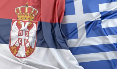 Sırbistan ve Yunanistan Bayraklarını Dalgaladı. 3B Hazırlama