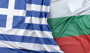 Yunanistan ve Bulgaristan 'ın Bayraklarını Dalgaladı. 3B Hazırlama