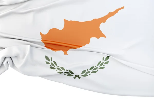 塞浦路斯孤立无援的国旗 3D渲染 — 图库照片