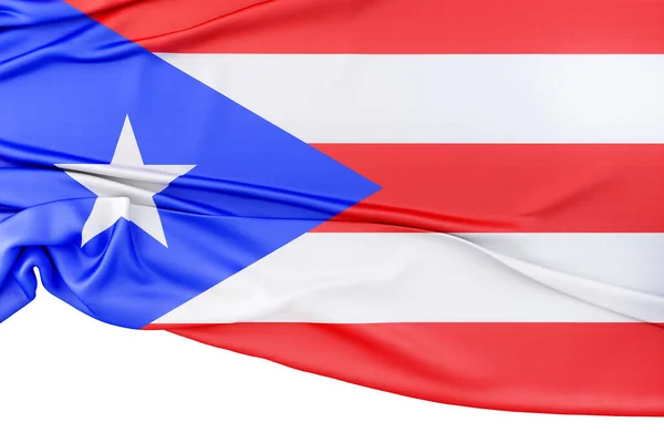 Bandeira Isolada Porto Rico Renderização — Fotografia de Stock