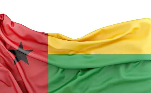 Bandeira Guiné Bissau Isolada Fundo Branco Com Espaço Cópia Acima Fotos De Bancos De Imagens Sem Royalties