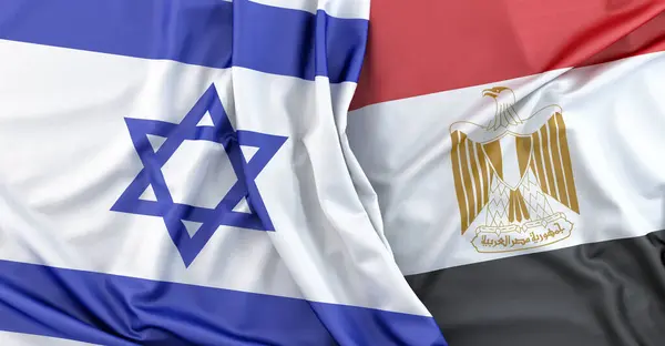 Bandeiras Israel Egito Renderização Imagens De Bancos De Imagens
