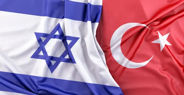 Bandeiras Israel Turquia Renderização Fotos De Bancos De Imagens Sem Royalties