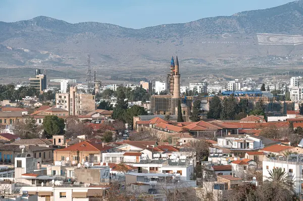 Θέα Στην Πόλη Της Λευκωσίας Παλιά Πόλη Κύπρος Φωτογραφία Αρχείου