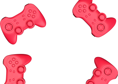 Gerçekçi Detaylı Gamepad 'ler. 3B illüstrasyon