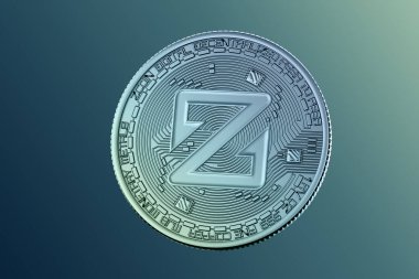 Zcoin şifreli para. 3B illüstrasyon