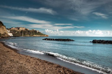 The beach of Chiaia, Procida, Italy.