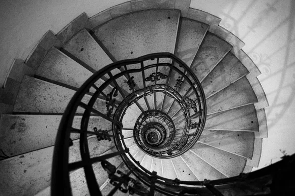 Escalera Espiral Basílica San Esteban Budapest Hungría Foto Estilo Retro —  Fotos de Stock