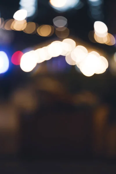 Abstract Blurred City View Night — Stock Photo, Image