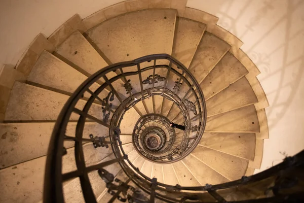 Спиральная Лестница Базилики Святого Стефана Будапешт Венгрия Фото Стиле Ретро — стоковое фото