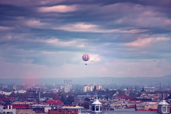 Vista Aérea Del Centro Budapest Día Nublado Otoño Desde Basílica —  Fotos de Stock