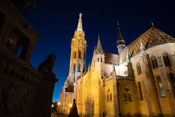 Szent Mátyás Templom Budapesten Magyarország Egyik Legnagyobb Temploma — Stock Fotó