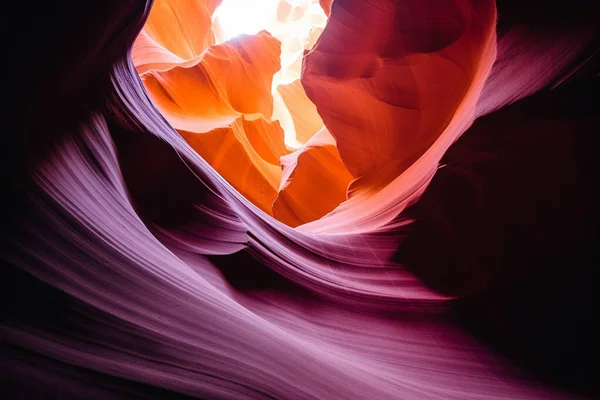 Antelope Canyon Arizona Eua Fundo Abstrato Viagens Conceito Natureza — Fotografia de Stock