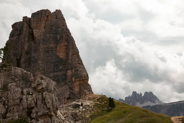 Majestic Cinque Torri Dolomite Alps Incrível Natureza Lanscape Fundo — Fotografia de Stock