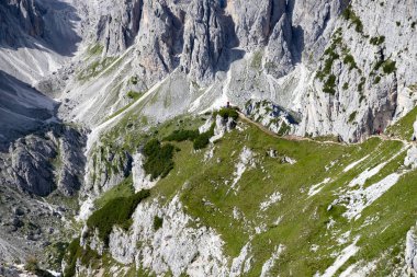 Cadini di Misurina, Sesto Dolomites, Güney Tyrol, Alto-Adige, İtalya ve Avrupa 'nın sarp tepeleri