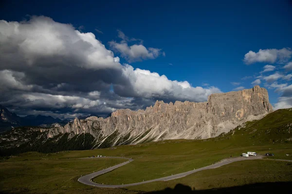 Verbazingwekkende Natuur Van Dolomieten Alpen Passo Giau Populaire Reisbestemming Dolomieten — Stockfoto