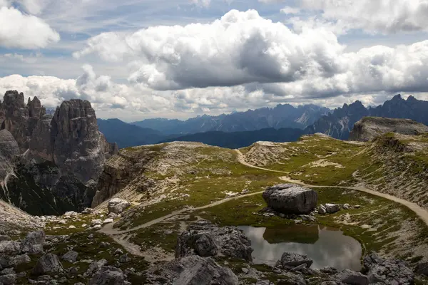 Nationaal Park Tre Cime Lavaredo Misurina Dolomiti Alpen Zuid Tirol — Stockfoto