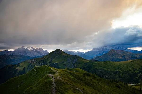 Fantastic Dramatic View Dolomites Alps Dramatic Sky Italy Wonderful Nature — Stock Photo, Image