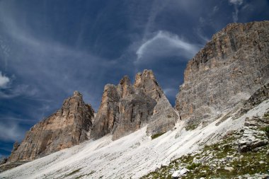 Ulusal Park Tre Cime di Lavaredo, Misurina, Dolomiti Alpleri, Güney Tyrol, İtalya, Avrupa.