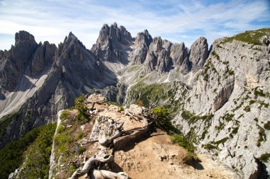Cadini di Misurina, Sesto Dolomites, Güney Tyrol, Alto-Adige, İtalya ve Avrupa 'nın sarp tepeleri