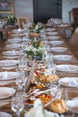 Düğün masası resepsiyonu