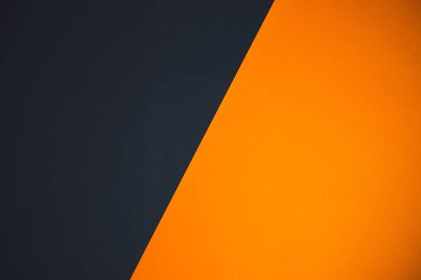 Halloween background, orange and black paper texture.