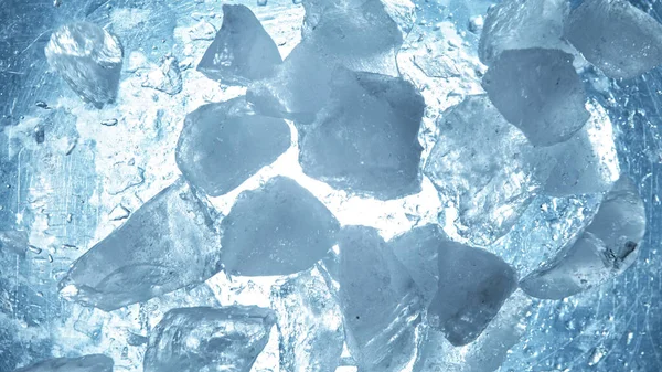 Αφηρημένη Πάγο Υφή Ένα Δίκτυο Ρωγμές Ένα Κομμάτι Του Μπλε — Φωτογραφία Αρχείου