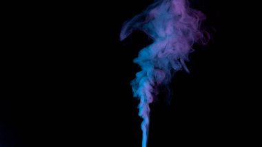 Neon atmosferik duman, soyut arka plan, yakın plan..