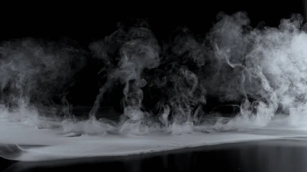 Fumo Atmosférico Branco Fundo Abstrato Close — Fotografia de Stock