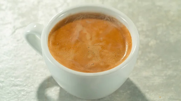 Macro Shot Fresh Espresso Cup — Stock Photo, Image