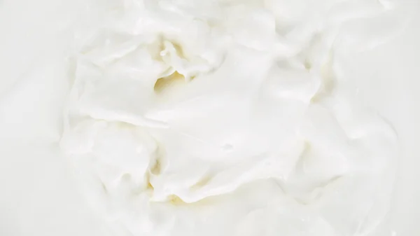 Bevriezen Beweging Van Wervelende Melk Crème Close — Stockfoto