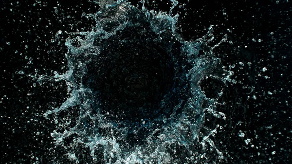 Dönen Suyun Dönen Hareketi Twister Şeklinde Yüksek Hız Sinema Kamerası — Stok fotoğraf