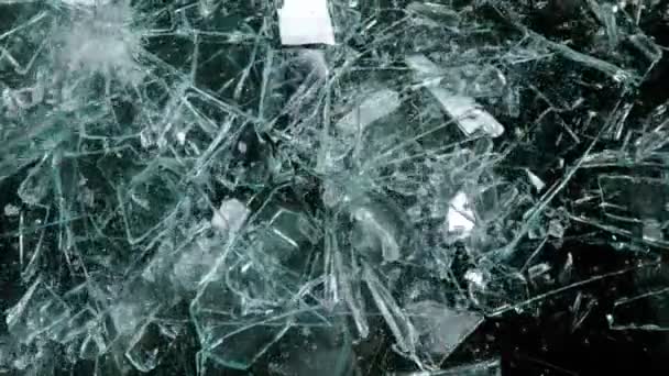 Super Slow Motion Shot Van Breaking Real Glass 1000 Fps — Stockvideo