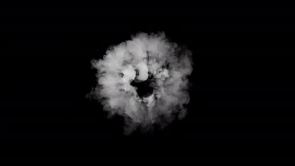 球状大气烟雾的超慢速运动 1000毫秒的文摘背景 — 图库视频影像