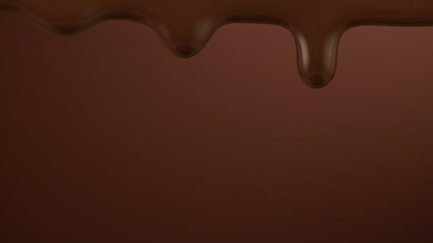 Super Slow Motion Shot Dripping Chocolate Derretido 1000 Fps — Vídeo de Stock