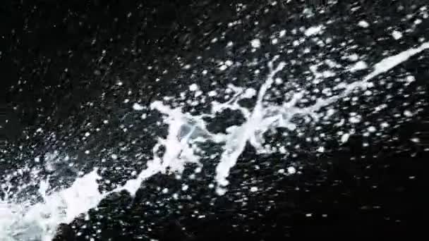 Super Câmera Lenta Explosão Champanhe Com Fecho Cortiça Voadora Fundo — Vídeo de Stock