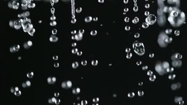 Super Slow Motion Shot Water Suihku Kuvattu Suurella Nopeudella Elokuvakamera — kuvapankkivideo