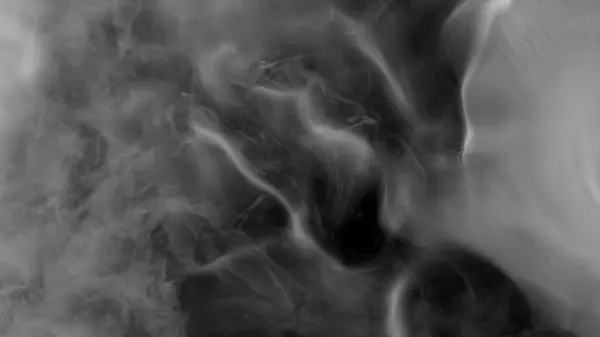 Siyah Üzerine Soyut Atmosferik Beyaz Duman Doku — Stok fotoğraf