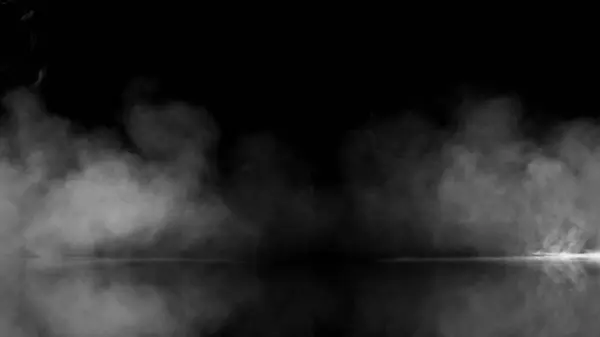 Astratto Atmosfera Bianco Fumo Texture Sfondo Nero Fotografia Stock