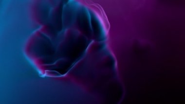 Renkli Atmosferik Dumanın Süper Yavaş Çekimi, Soyut Arkaplan 1000fps .